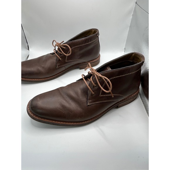 Dockers Mens Dark Brown Leather Chukka‎ Desert Boots 90-36017 Size 10.5M